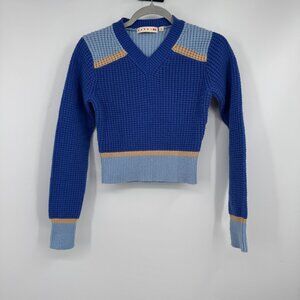 Marni Uniqlo Knit Blue Sweater Woman’s size XS v neck